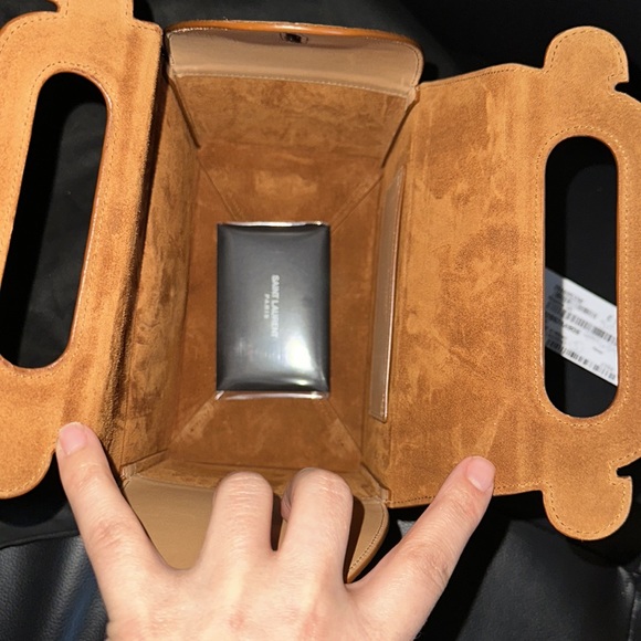 Saint Laurent Bags Ysl Lunch Box Take Away Box Bag 223 Brown Gold